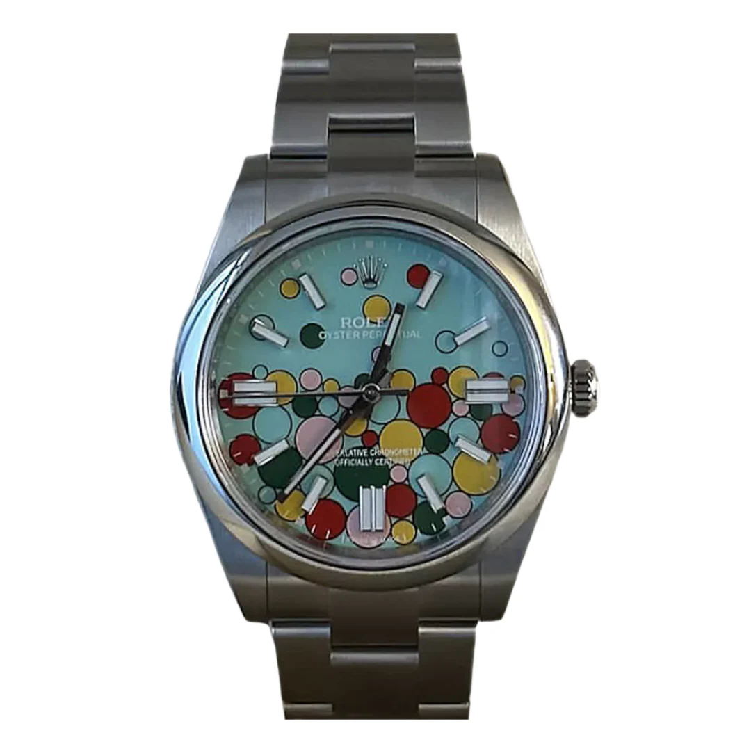 Rolex Oyster Perpetual Celebration Dial Silver