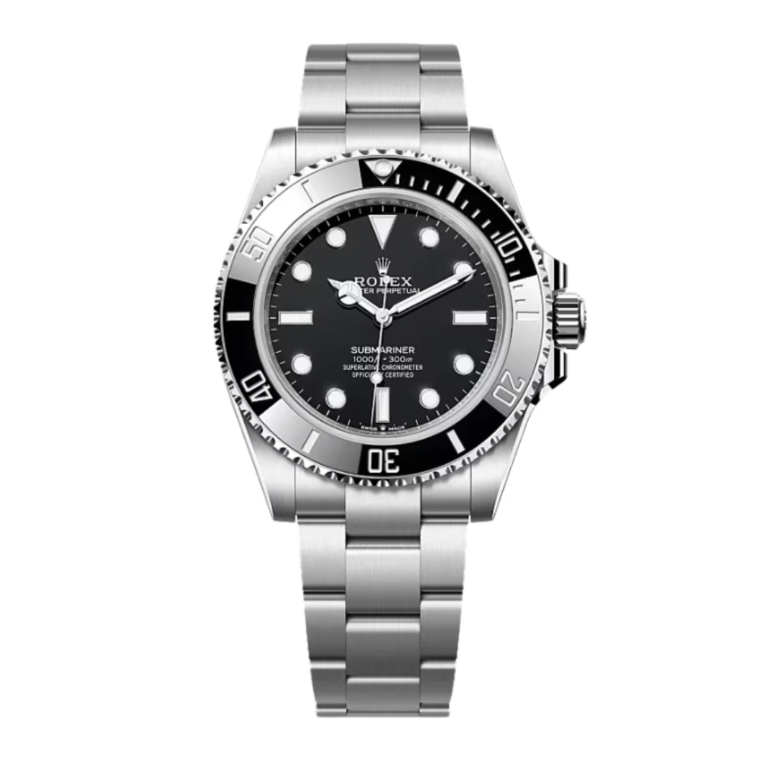Rolex Submariner Watch Silver & Black