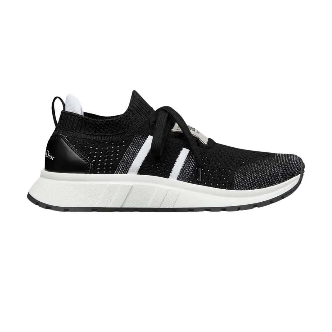 Run'n'Dior Sneaker Black White