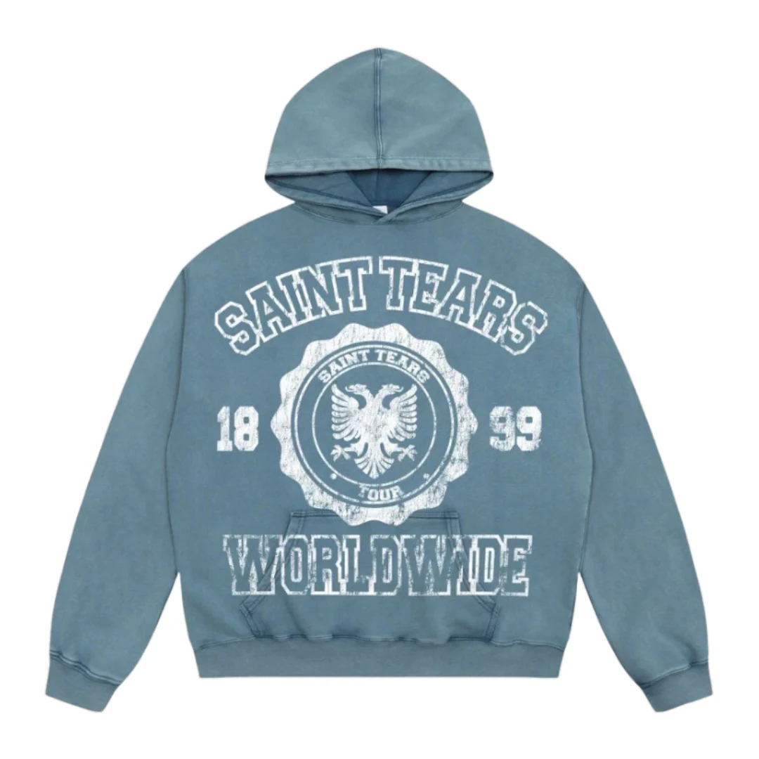 Saint Michail Tears Hoodie Baby Blue