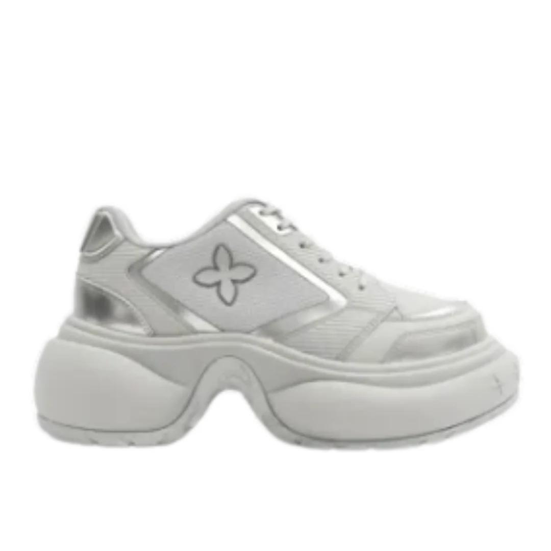 SMFK Compass Wave Retro Jogging Shoes White & Beige