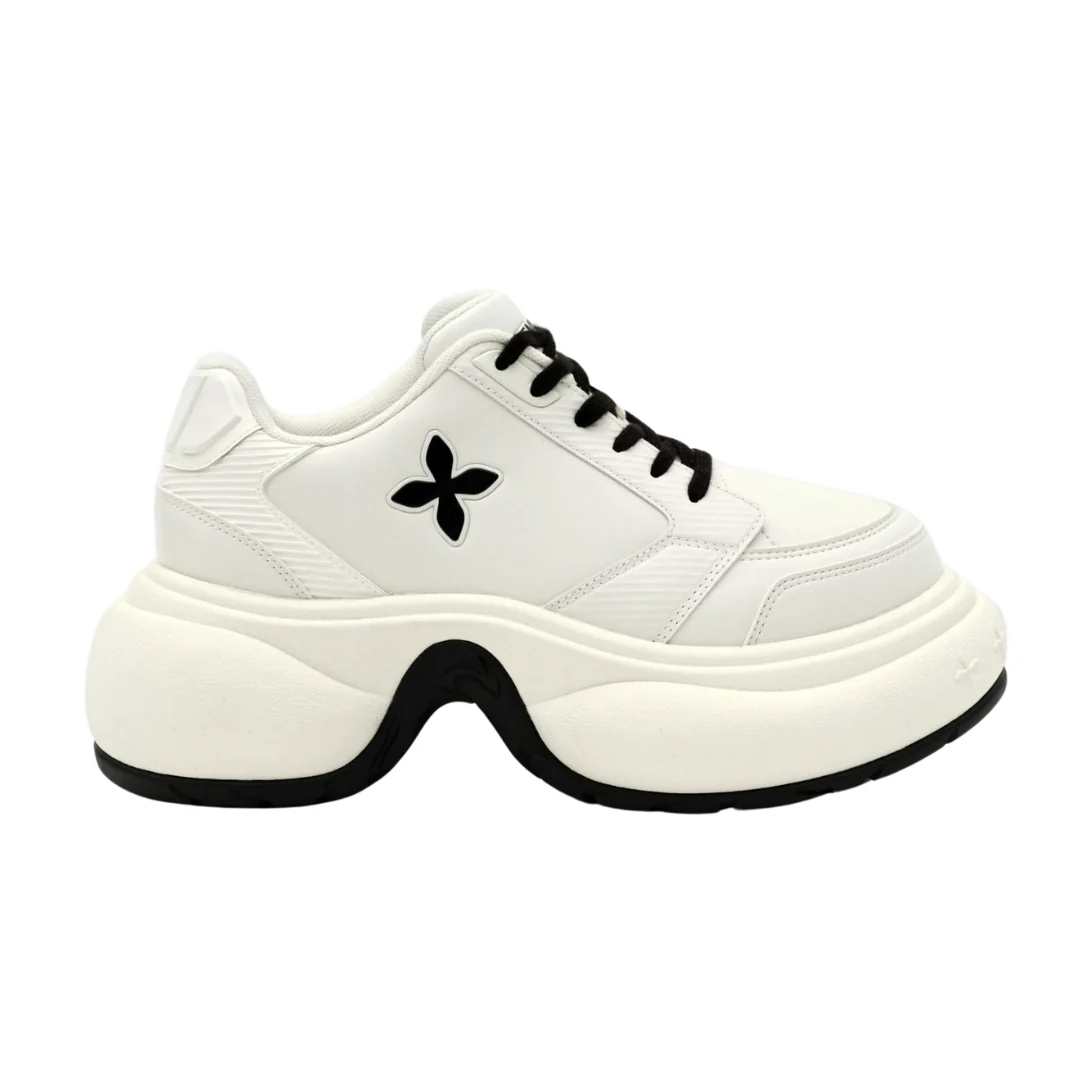 SMFK FUTURE RIPPLE HIGH-HEELED SKATER SHOES IN WHITE