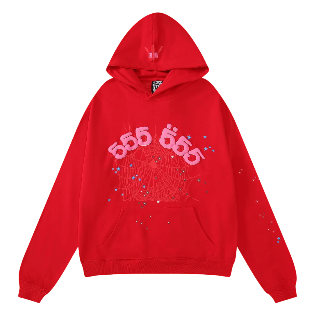 Sp5der 555 Hoodie Red