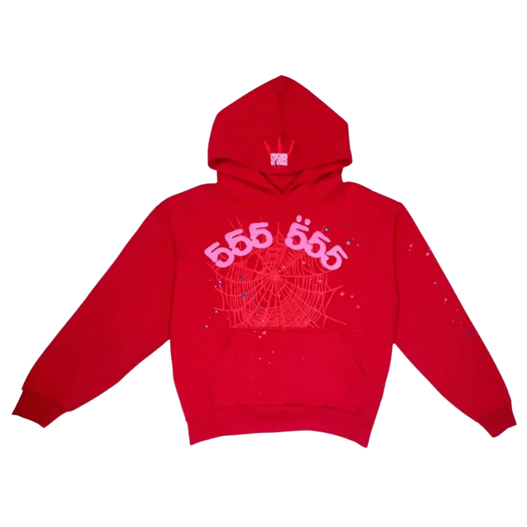 Sp5der 555 Hoodie Red