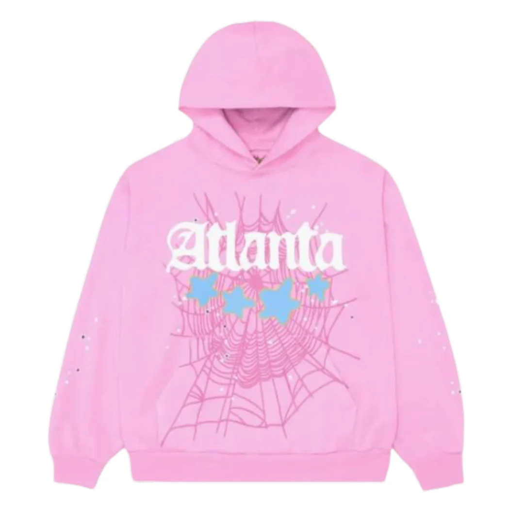 Sp5der Atlanta Hoodie Pink
