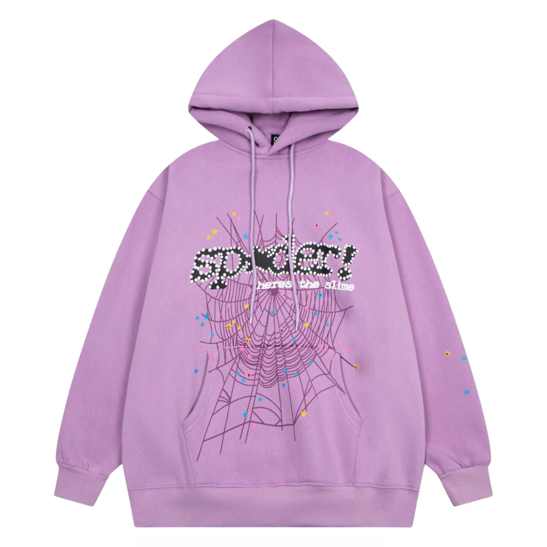 Sp5der Heres The Slime Hoodie Violet