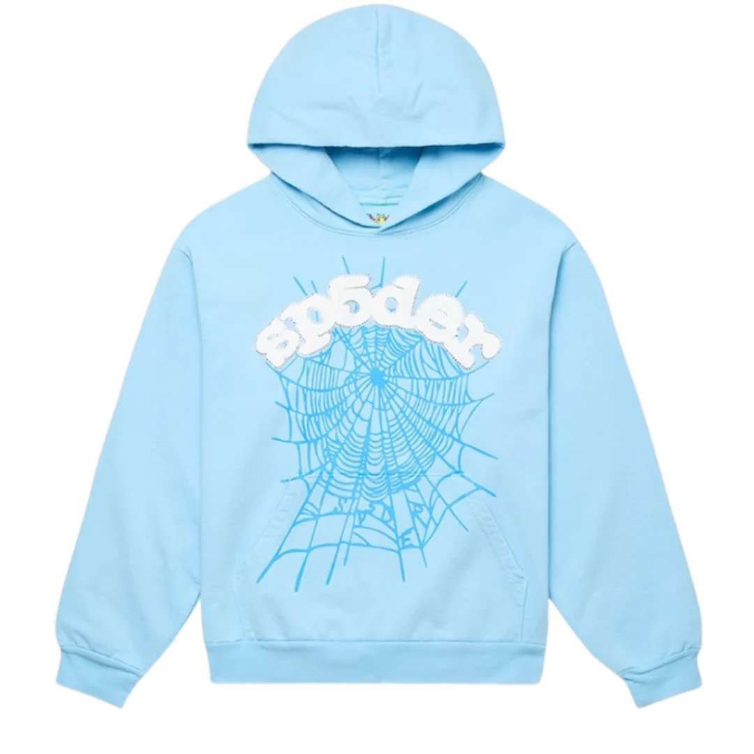 Sp5der Hoodie Babyblue