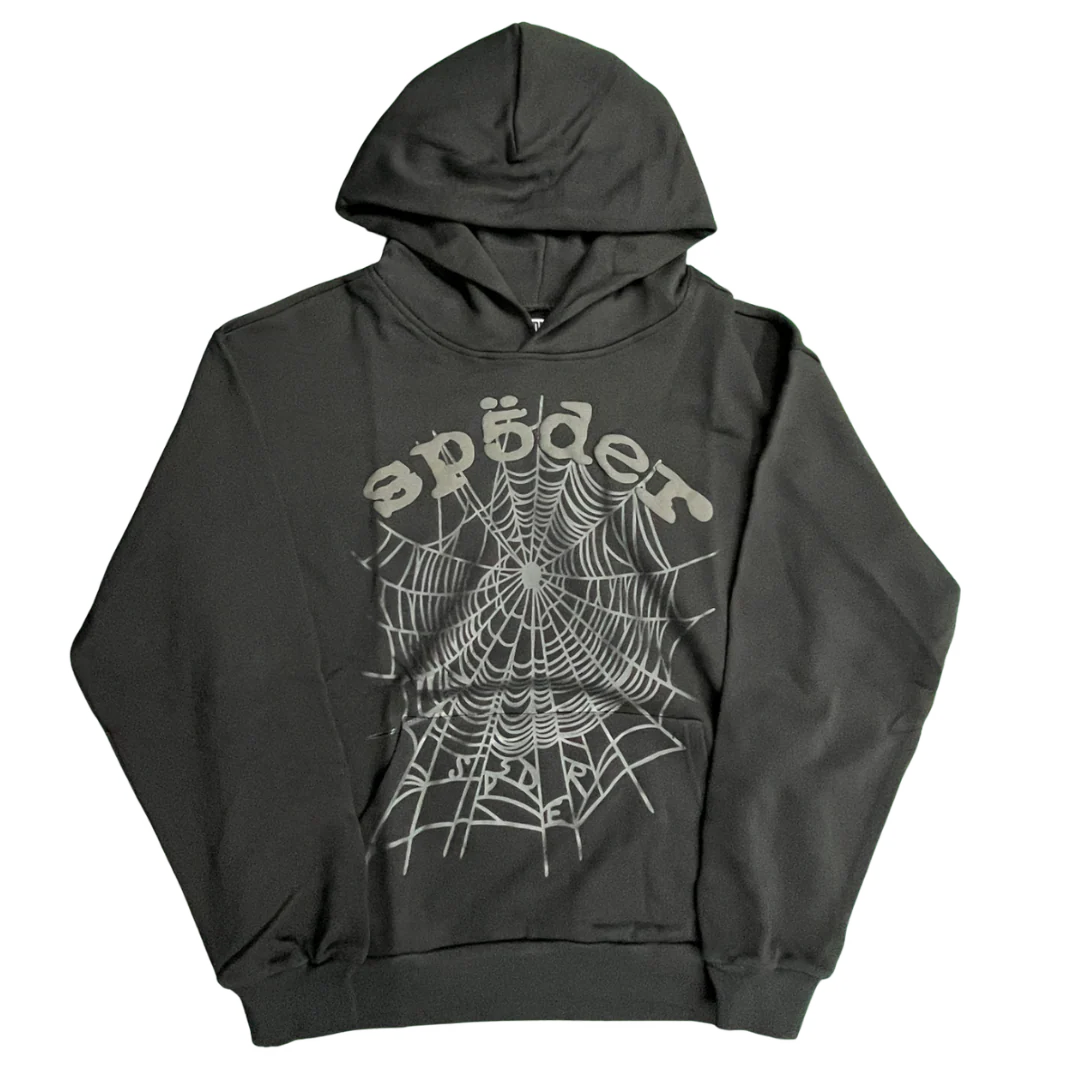 Sp5der Hoodie Black & Grey