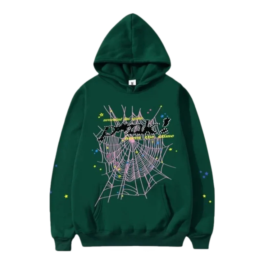 Sp5der Hoodie Green
