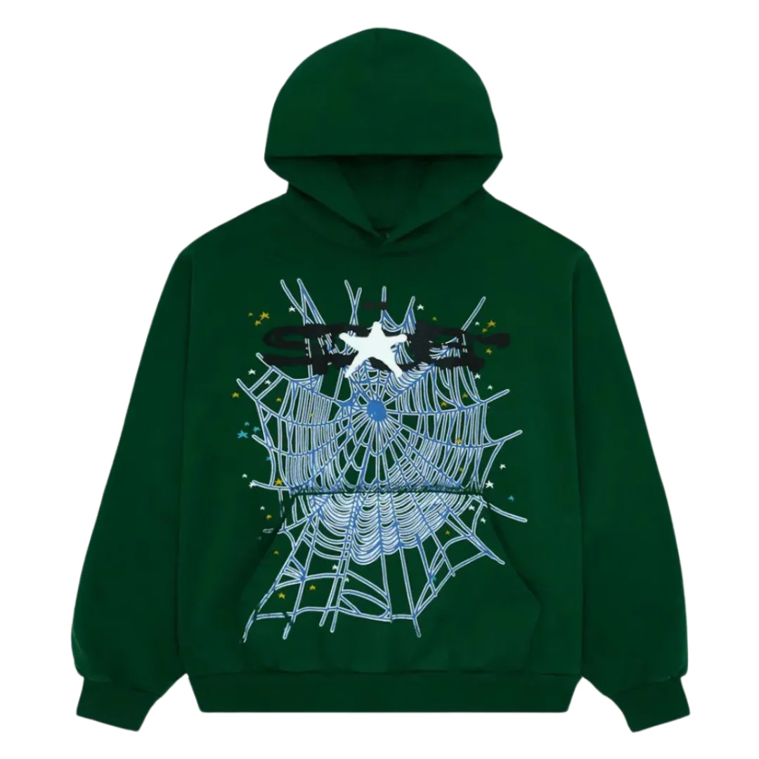 Sp5der Hoodie Green