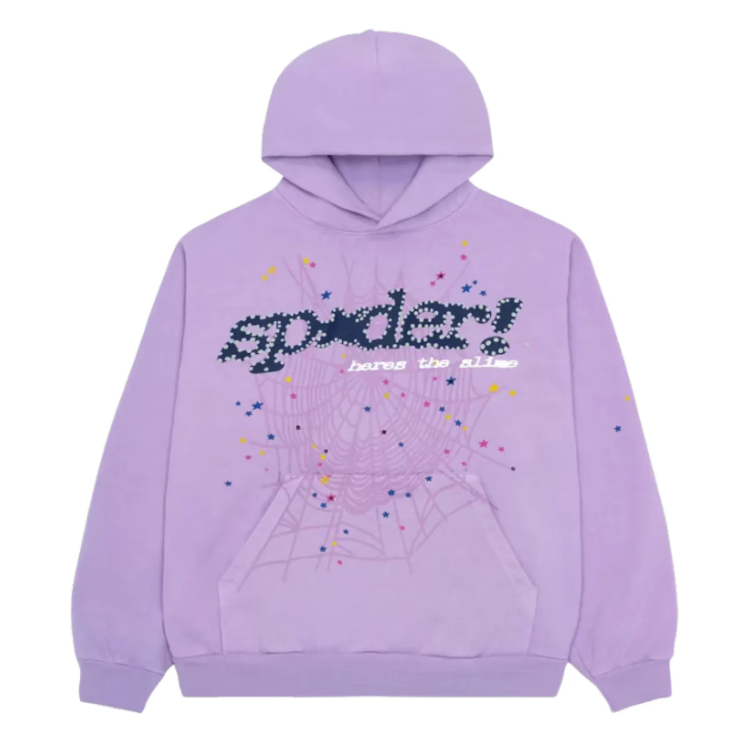 Sp5der Hoodie Purple