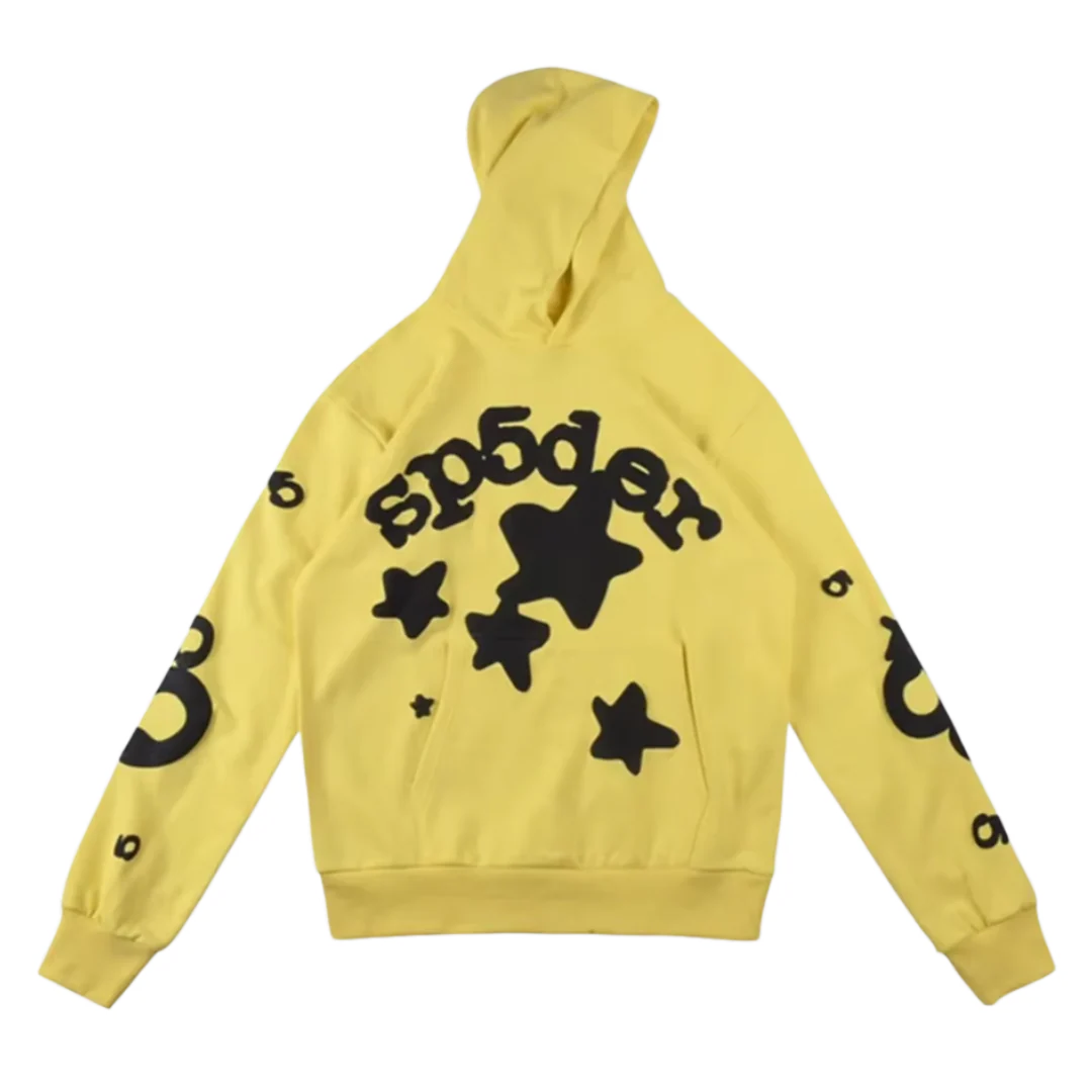 Sp5der Star Hoodie Yellow