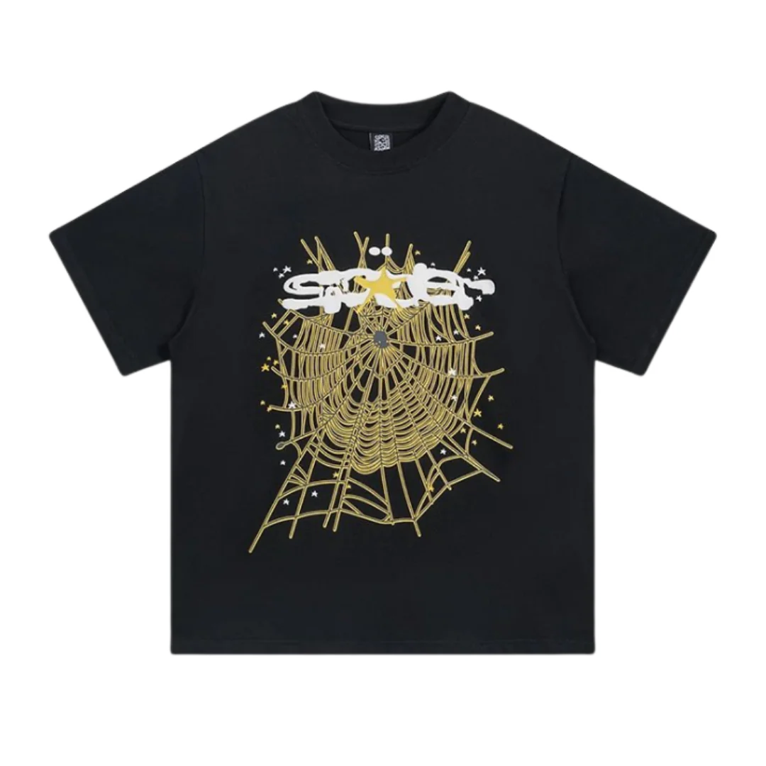 Sp5der T-Shirt Black & Yellow