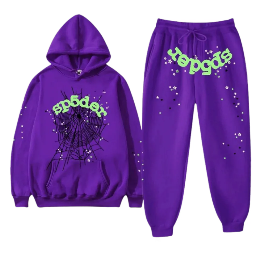 Sp5der Tracksuit Purple