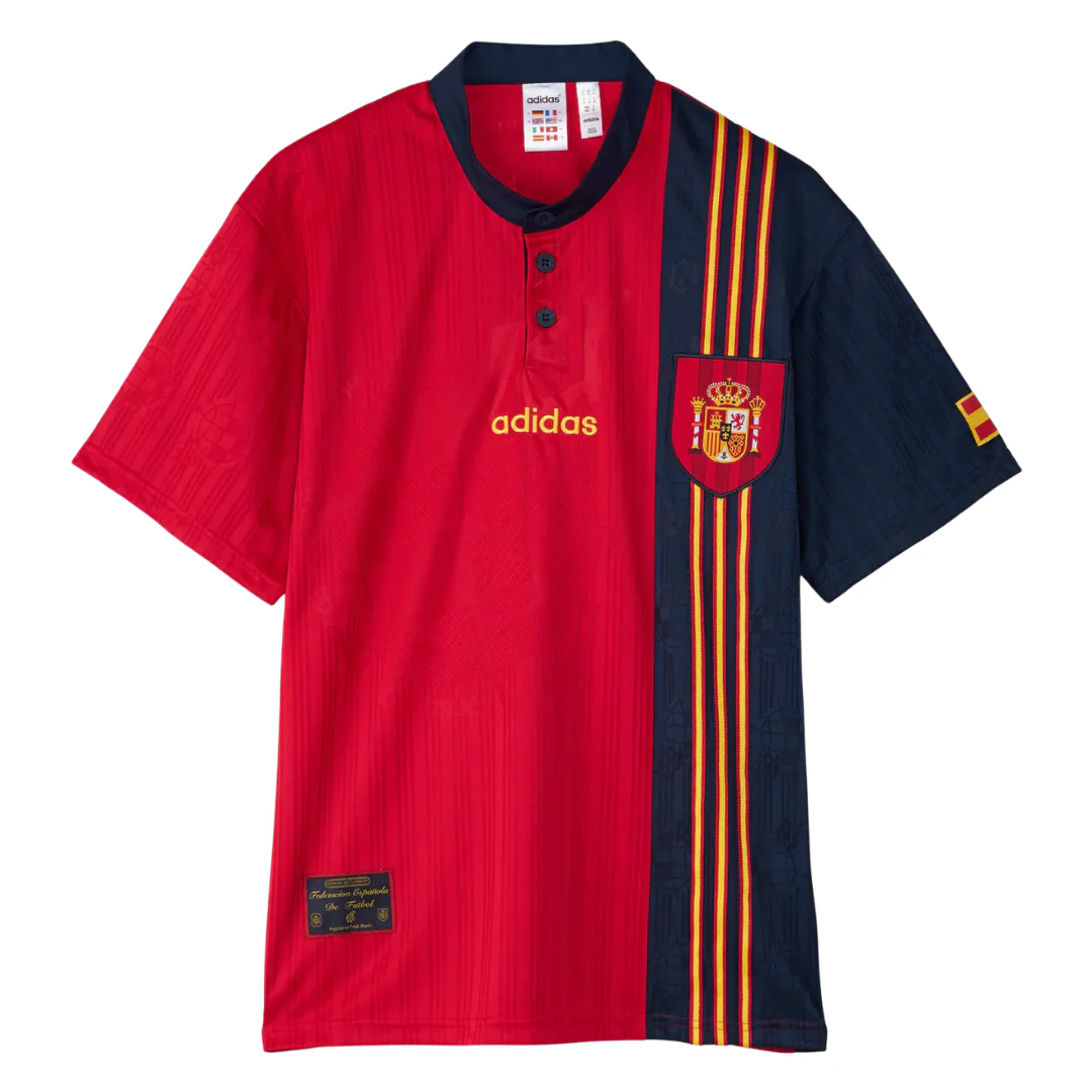 Spain Adidas 1996 Home Jersey