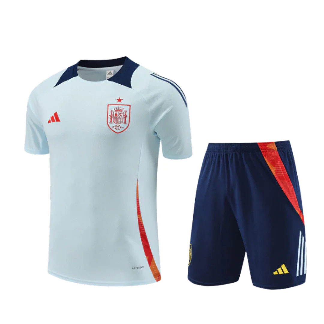 Spain Jersey & Shorts Set Light Blue