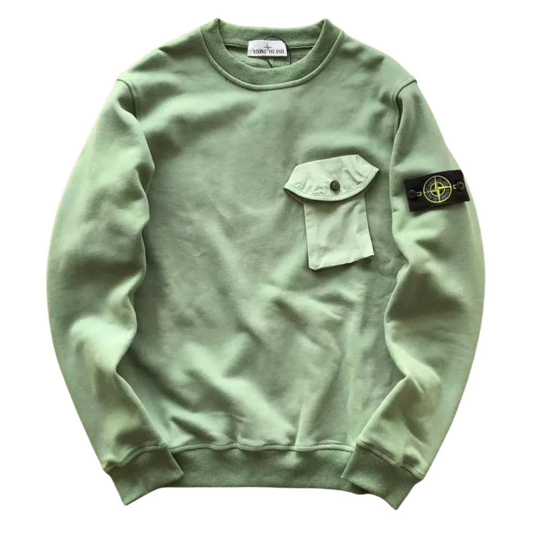 Stone Island Chestpocket Sweater Mint Green
