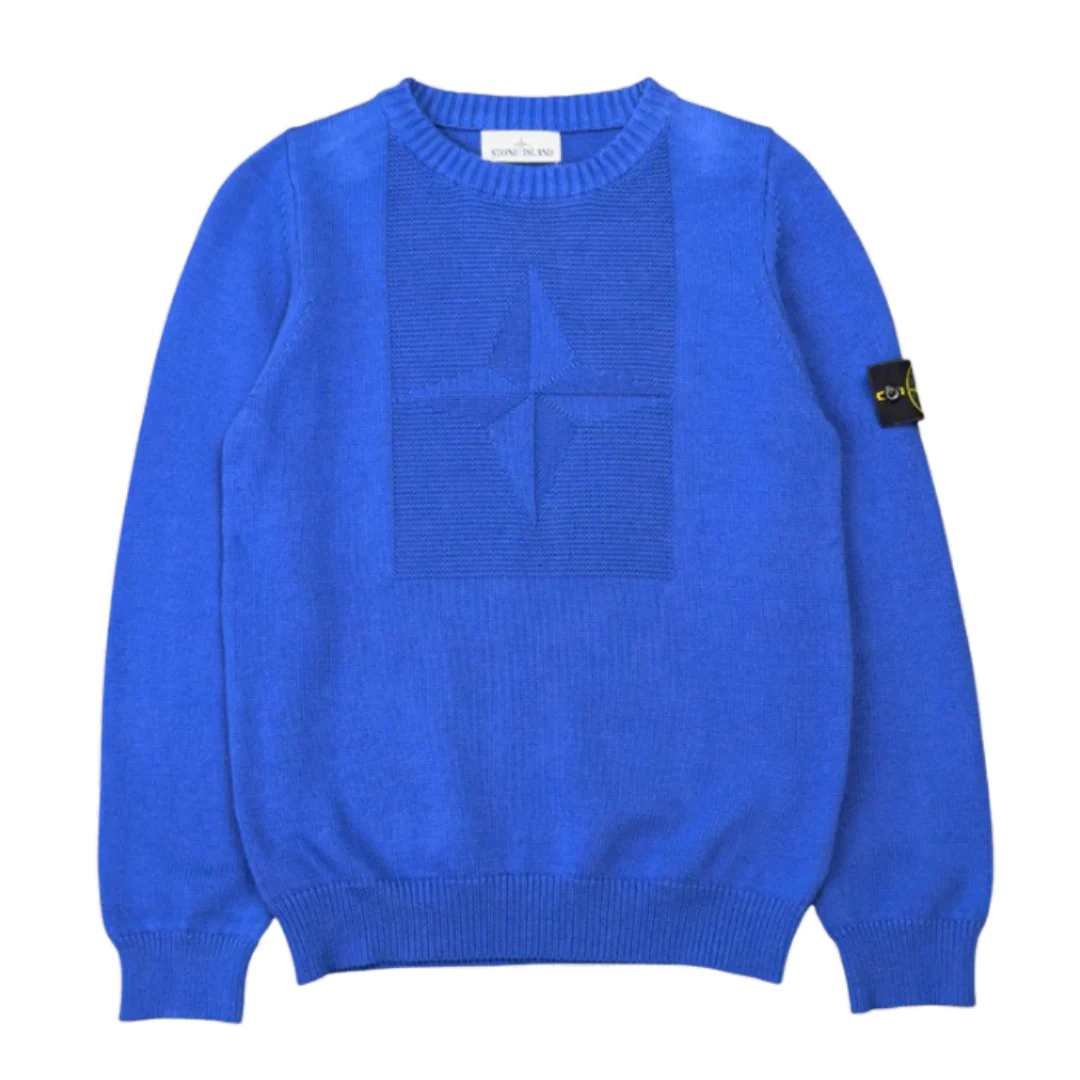 Stone Island Icon Knit Sweater Blue