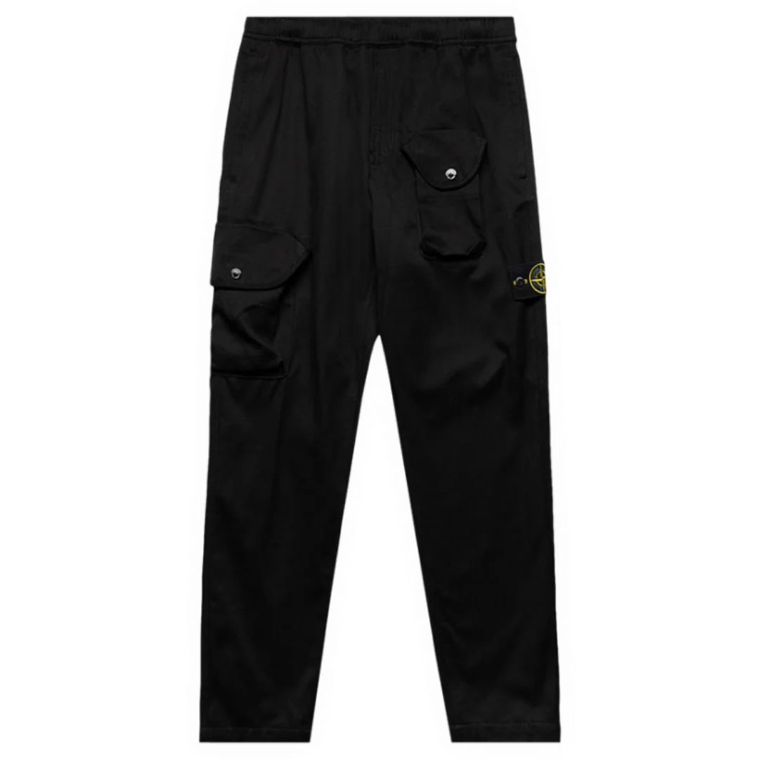 Stone Island Nylon Cargo Pants Black
