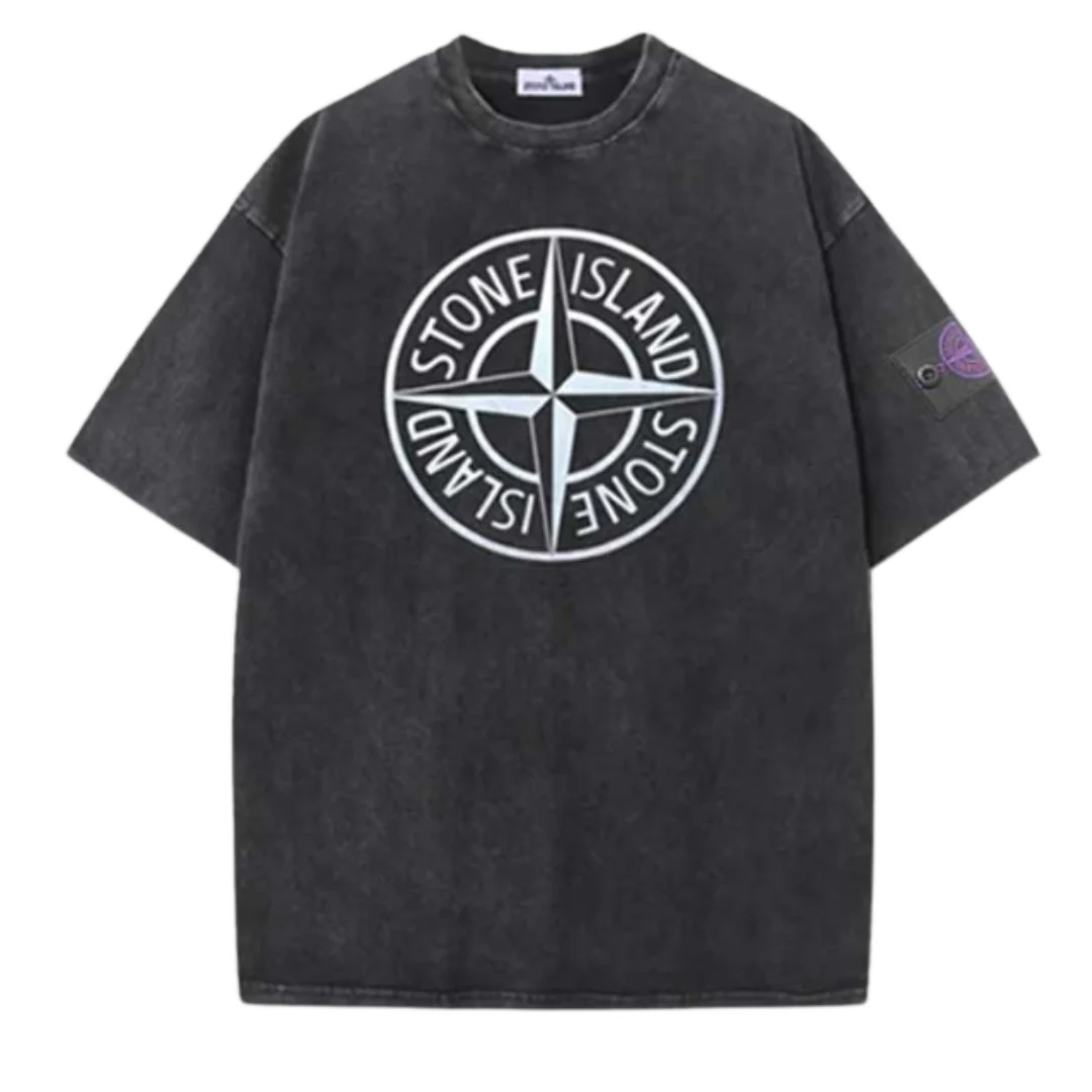 Stone Island Oversized T-Shirt Washed Dark Grey