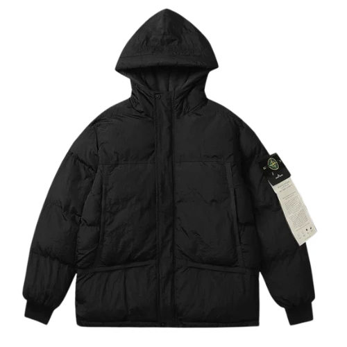 Stone Island Down Puffer Jacket Black