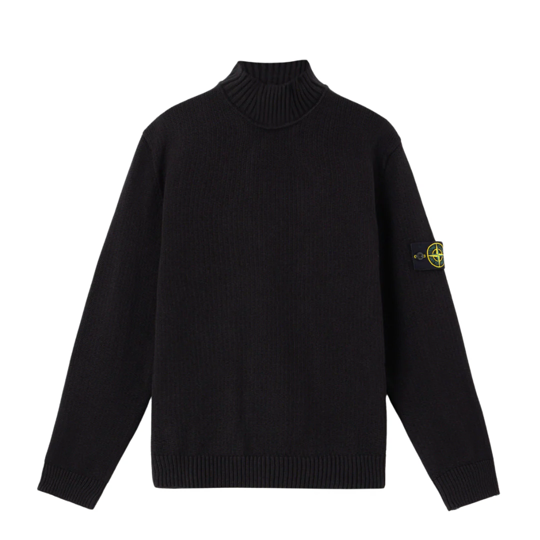 Stone Island Turtleneck Sweater Black