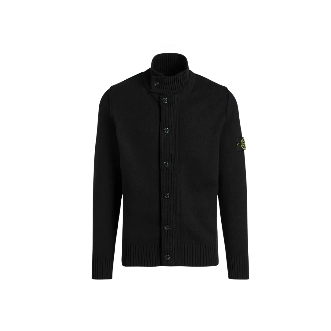Stone Island Wool Jacket Black