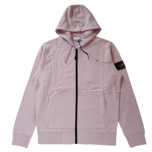Stone Island Zip Hoodie Pink