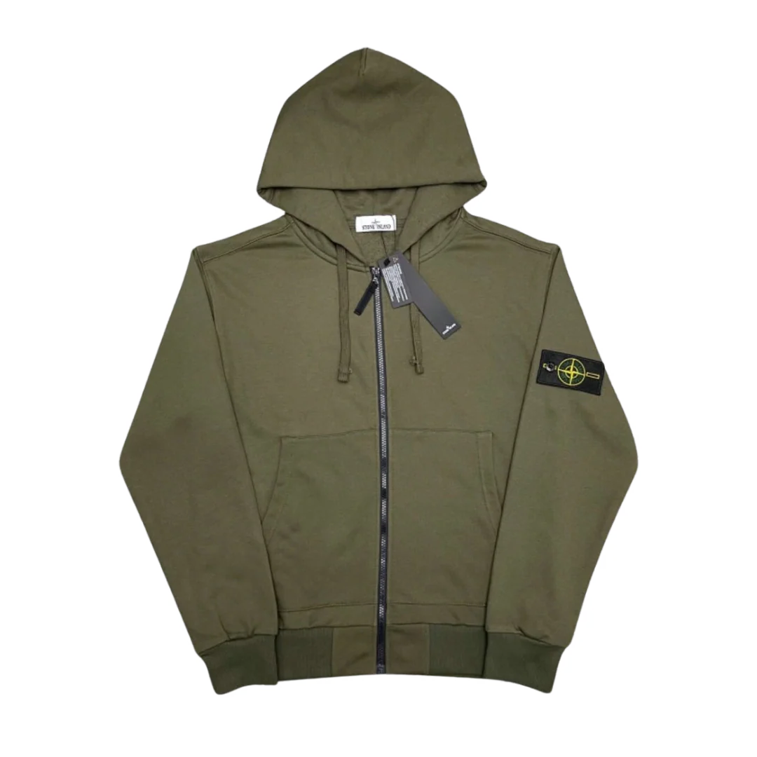 Stone Island Zipper Military Green
