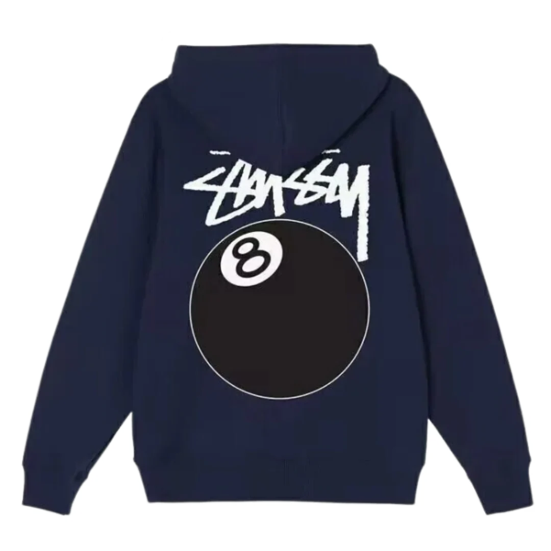 Stussy 8 Ball Hoodie Blue
