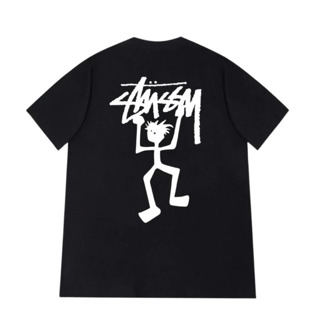 Stussy 90's Cavemen T-Shirt Black