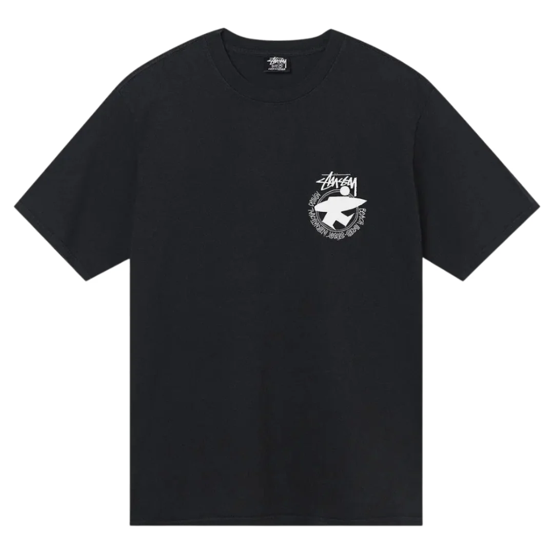 Stussy Beach Roots Pigment Dyed Tee 'Black'