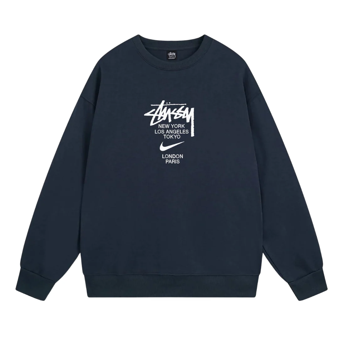Stussy Capital City Sweater Blue