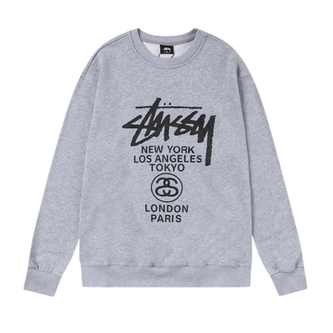 Stussy Capital Citys Sweater Grey