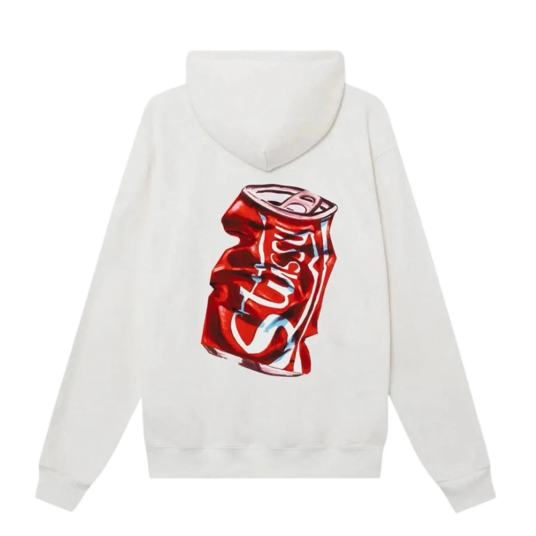Stussy Coke Backprint Hoodie White