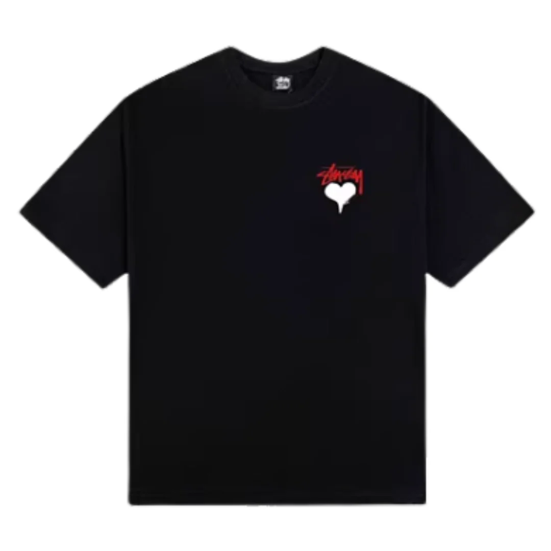 Stussy Heart T-Shirt Black