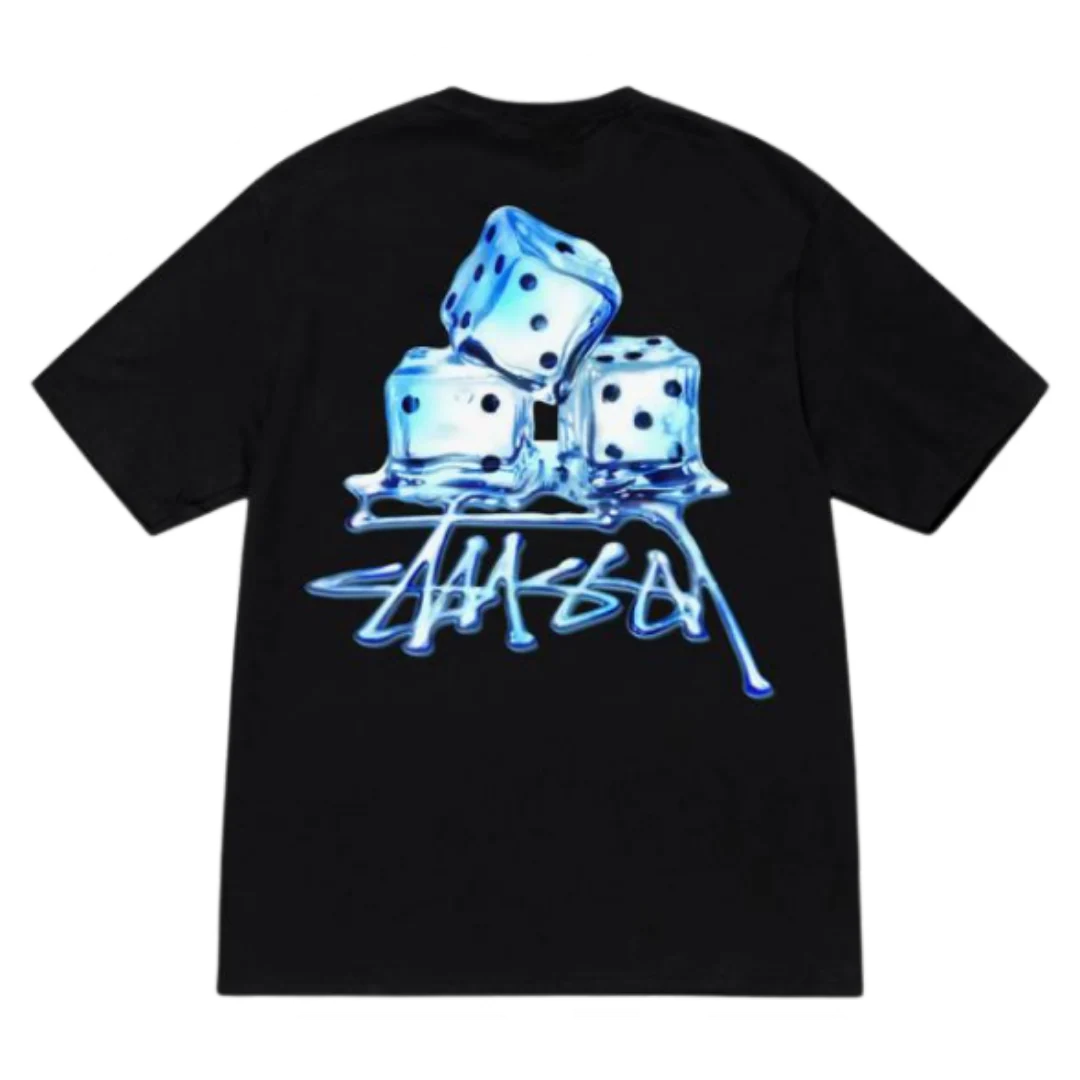 Stussy Melted T-Shirt Black