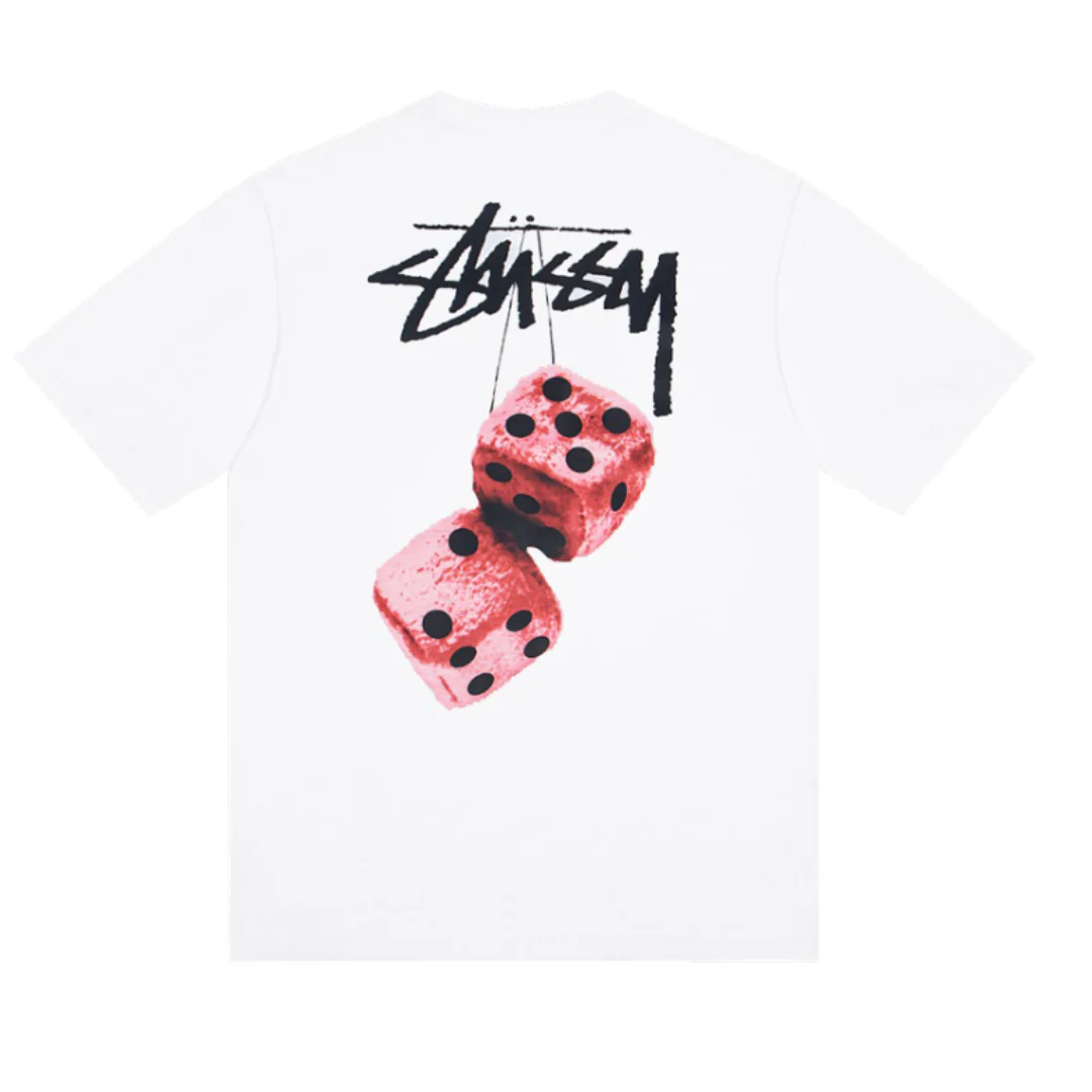 Stussy Pair Of Dice T-Shirt White