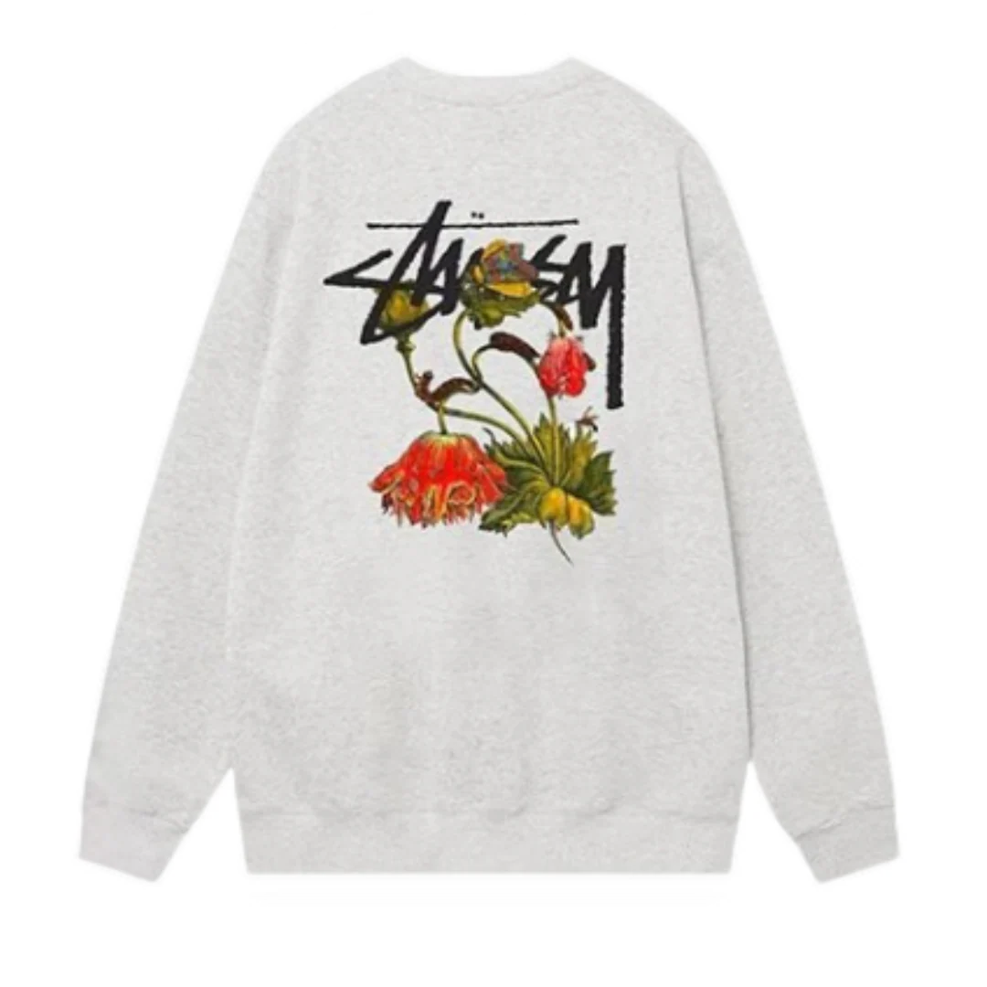 Stussy Rose Sweater Grey