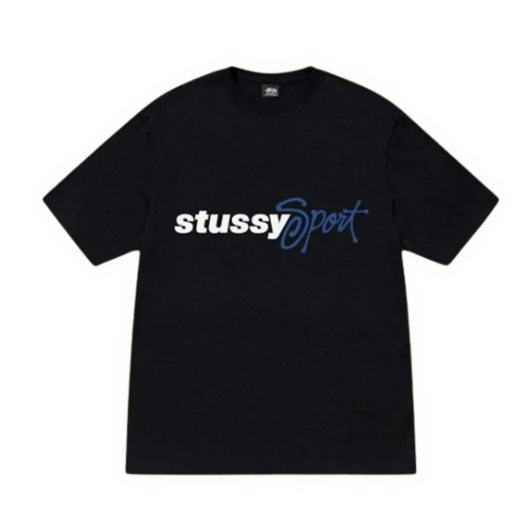 Stussy Shirt "StussySport" Print Black