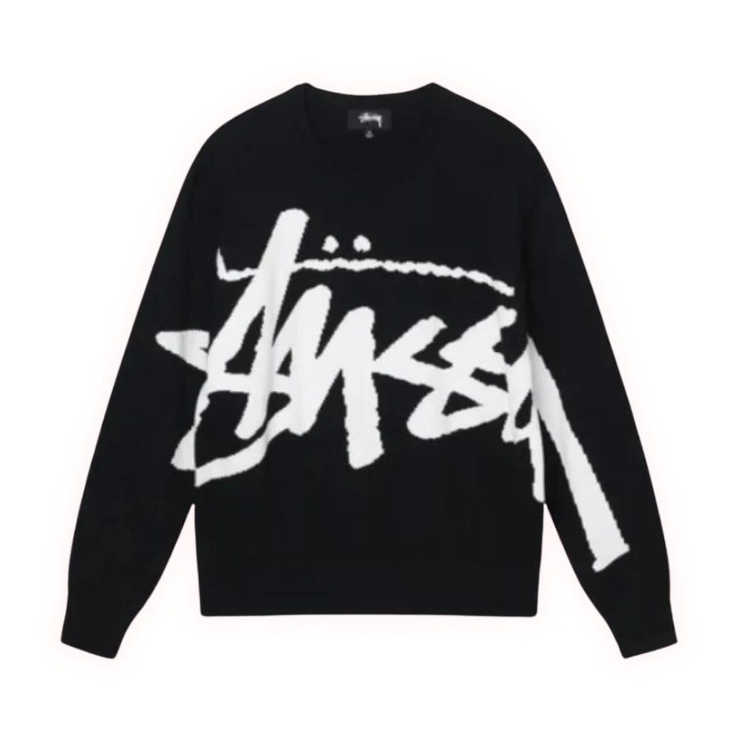 Stussy Stock Sweater Black
