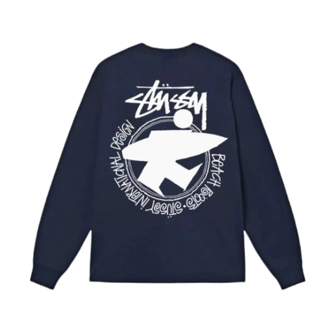 Stussy Walking Surfer Longsleeve Blue