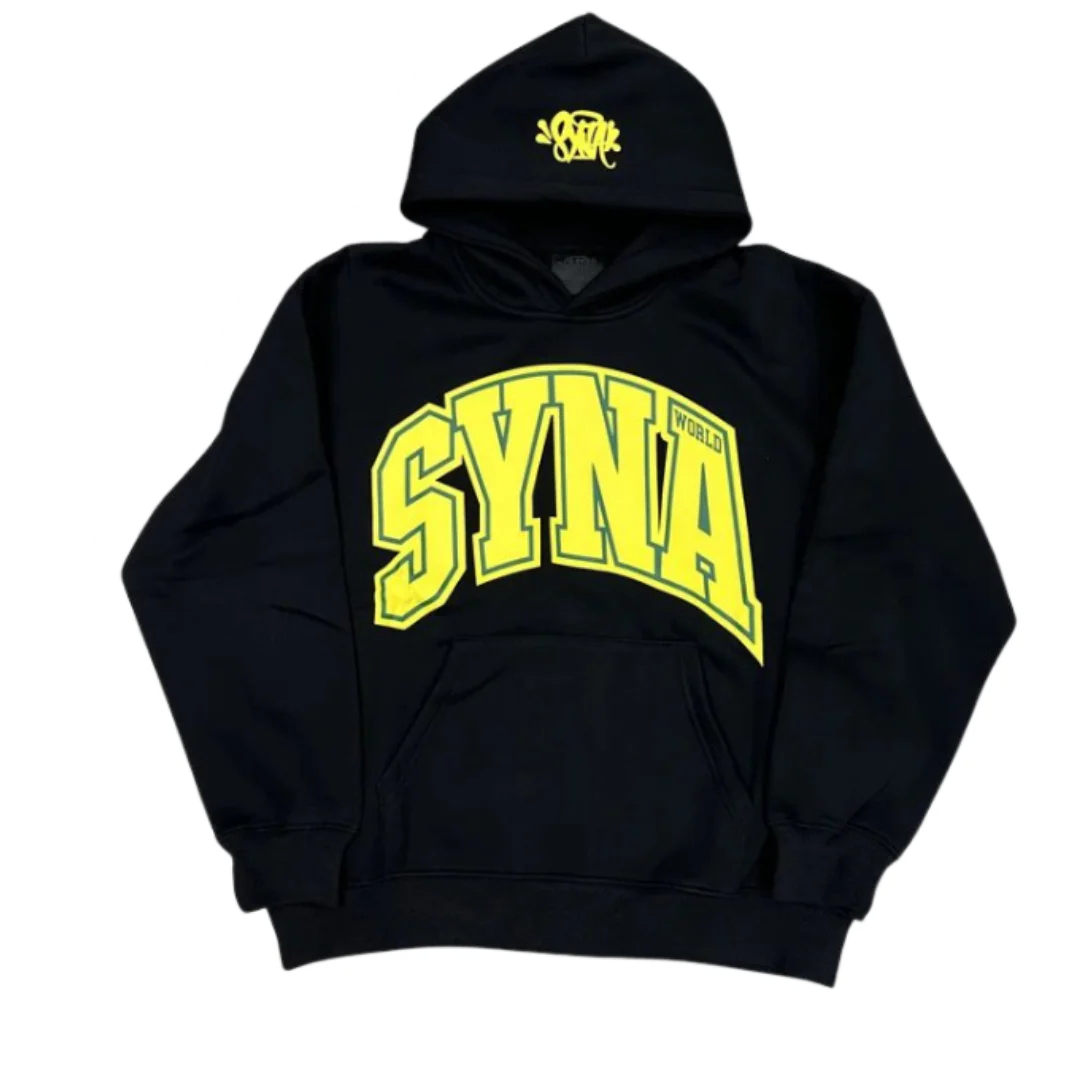 Syna World Hoodie Black & Yellow