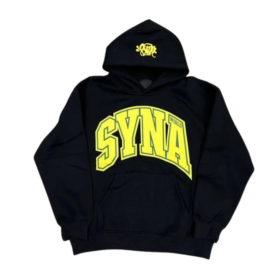 Syna World Hoodie Black & Yellow
