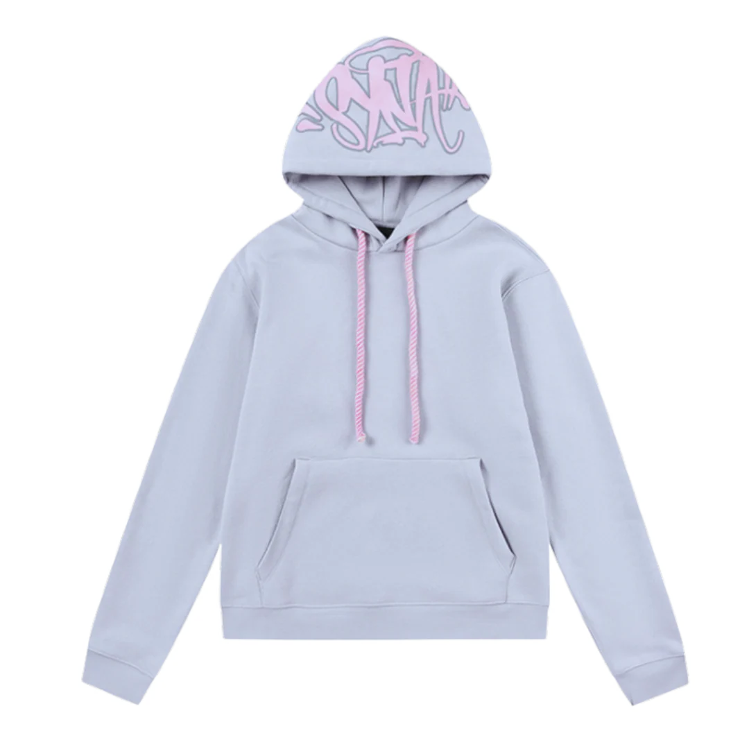 Syna World Hoodie Grey & Pink
