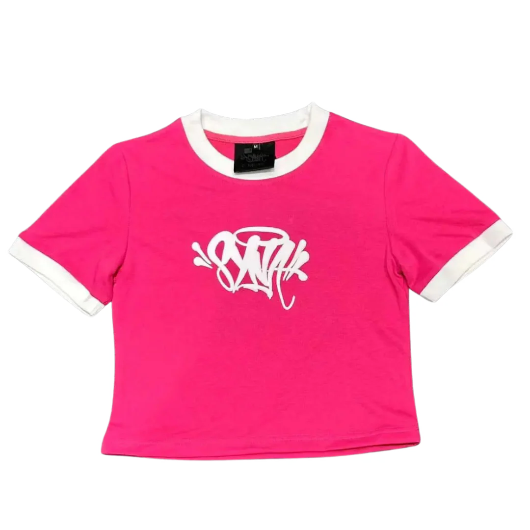 Syna World Womens Cropped T-Shirt Pink