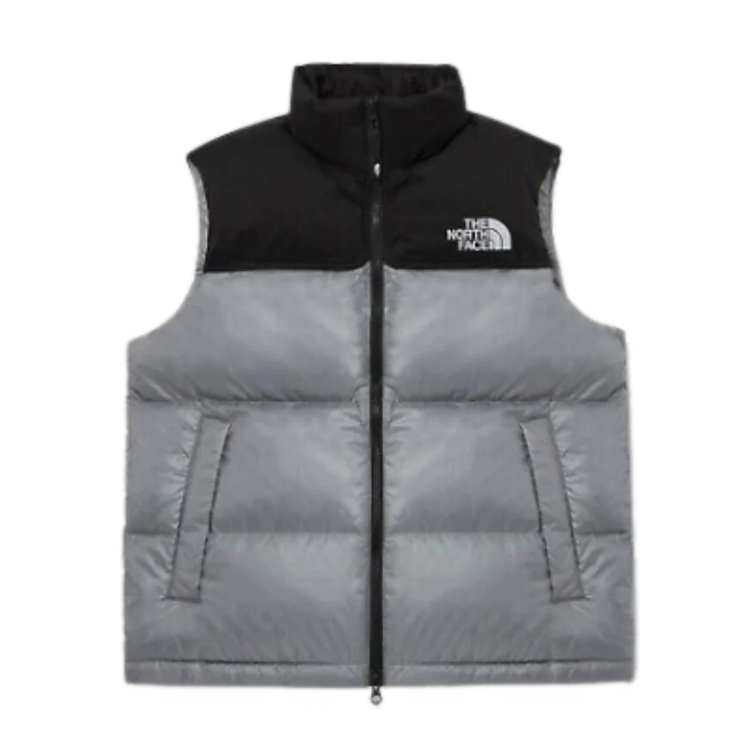 The North Face Down Vest Grey & Black