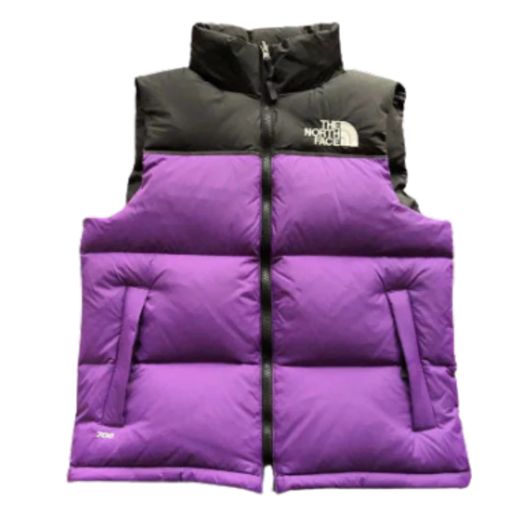 The North Face Down Vest Purple & Black