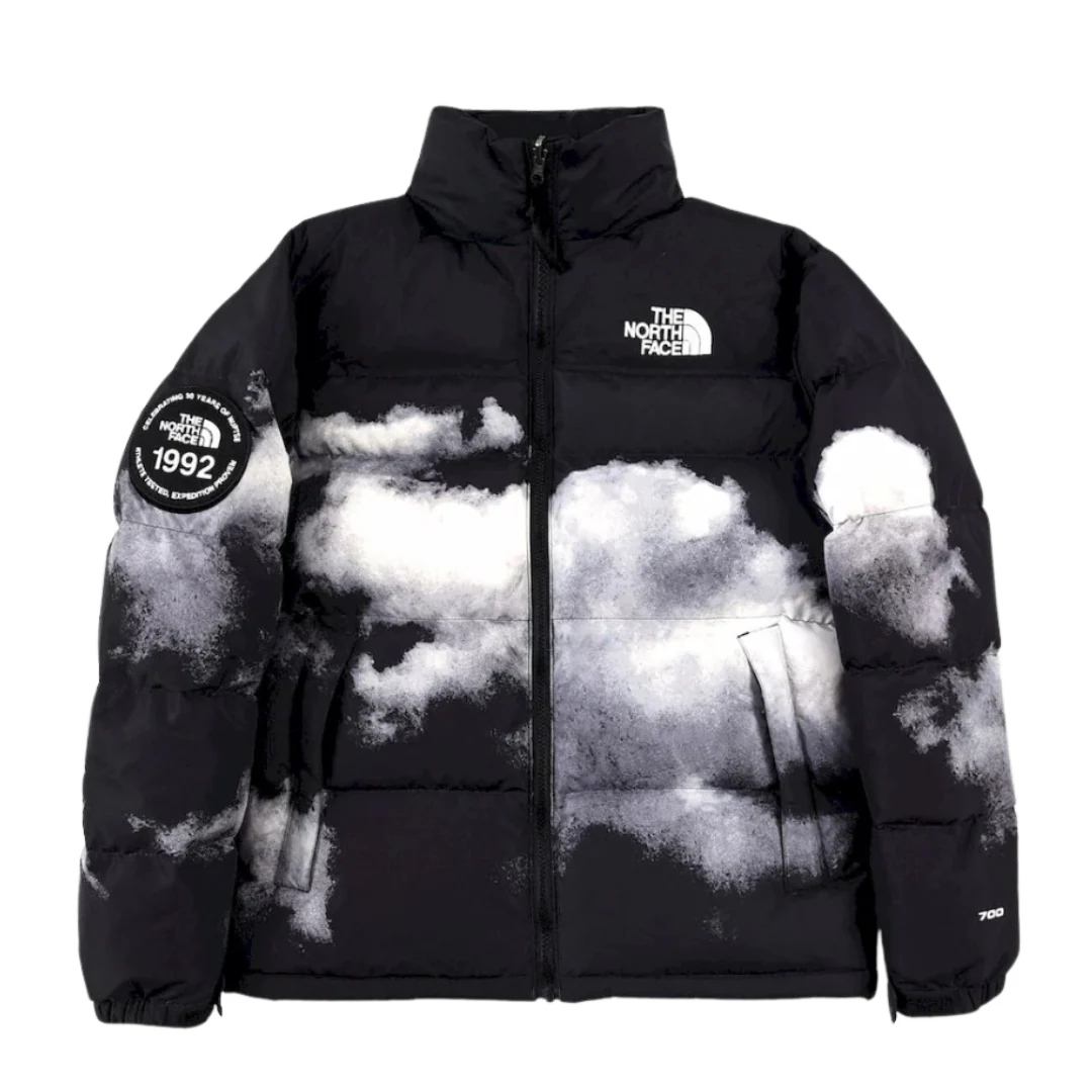 The North Face Men's Printed 92 Retro Anniversary Nuptse Jacket Cloud Print