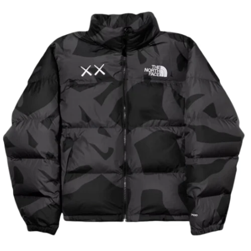 The North Face Nuptse Puffer X Kaws Black